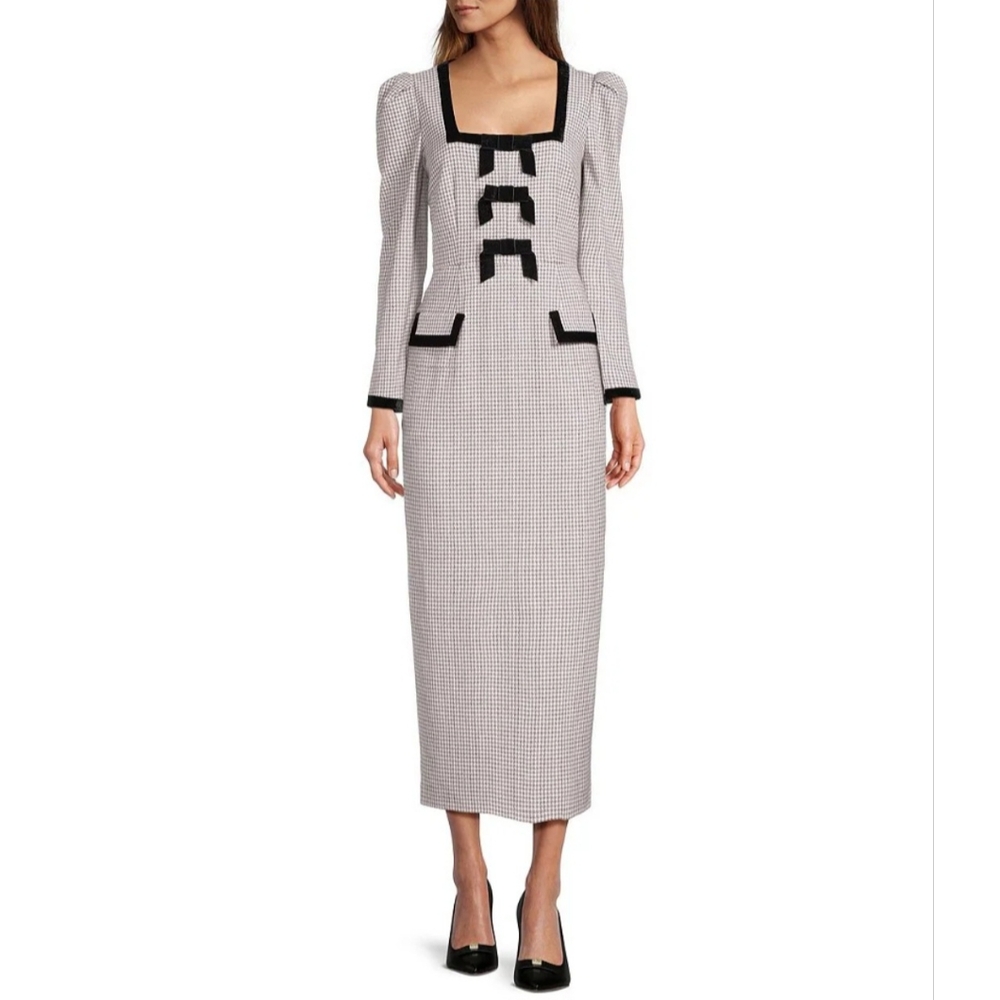 ANTONIO MELANI Black and White Maxi Dress